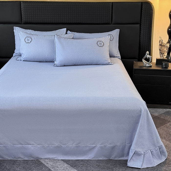 91家纺网 家纺一手货源 找家纺 梵克保罗 2025秋冬新款加厚肌理纹碳素磨毛刺绣嵌绳轻奢四件套-慕韵 慕韵-蓝