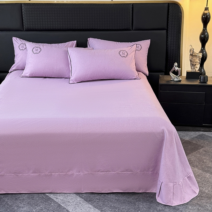 91家纺网 家纺一手货源 找家纺 梵克保罗 2025秋冬新款加厚肌理纹碳素磨毛刺绣嵌绳轻奢四件套-慕韵 慕韵-紫