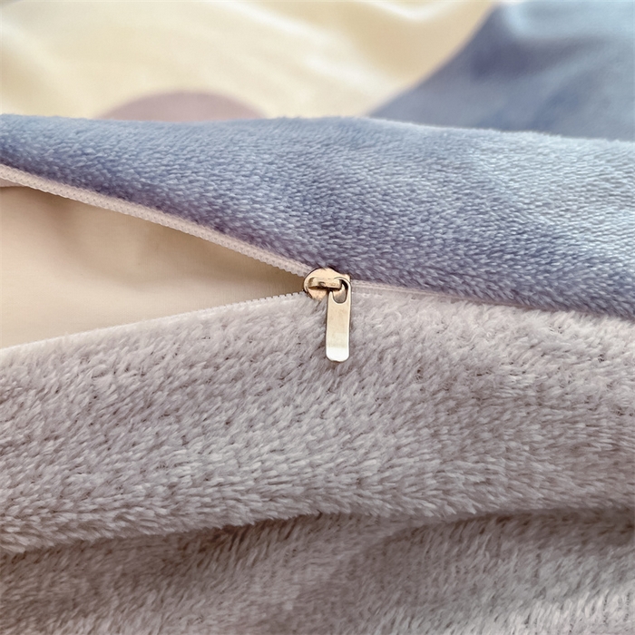 91家纺网 家纺一手货源 找家纺 寻米 2025新款高克重加厚保暖牛奶绒四件套-第二批 简约晚安