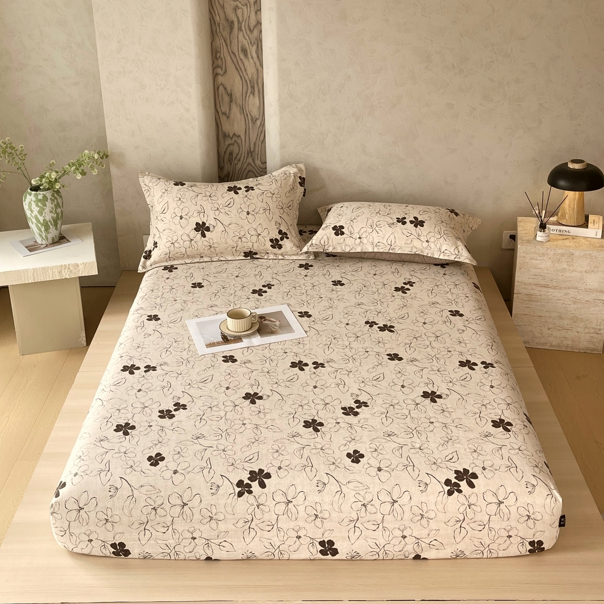 （总）梵克保罗 2025秋冬新款10A抗菌原麻床笠套件跨境外贸