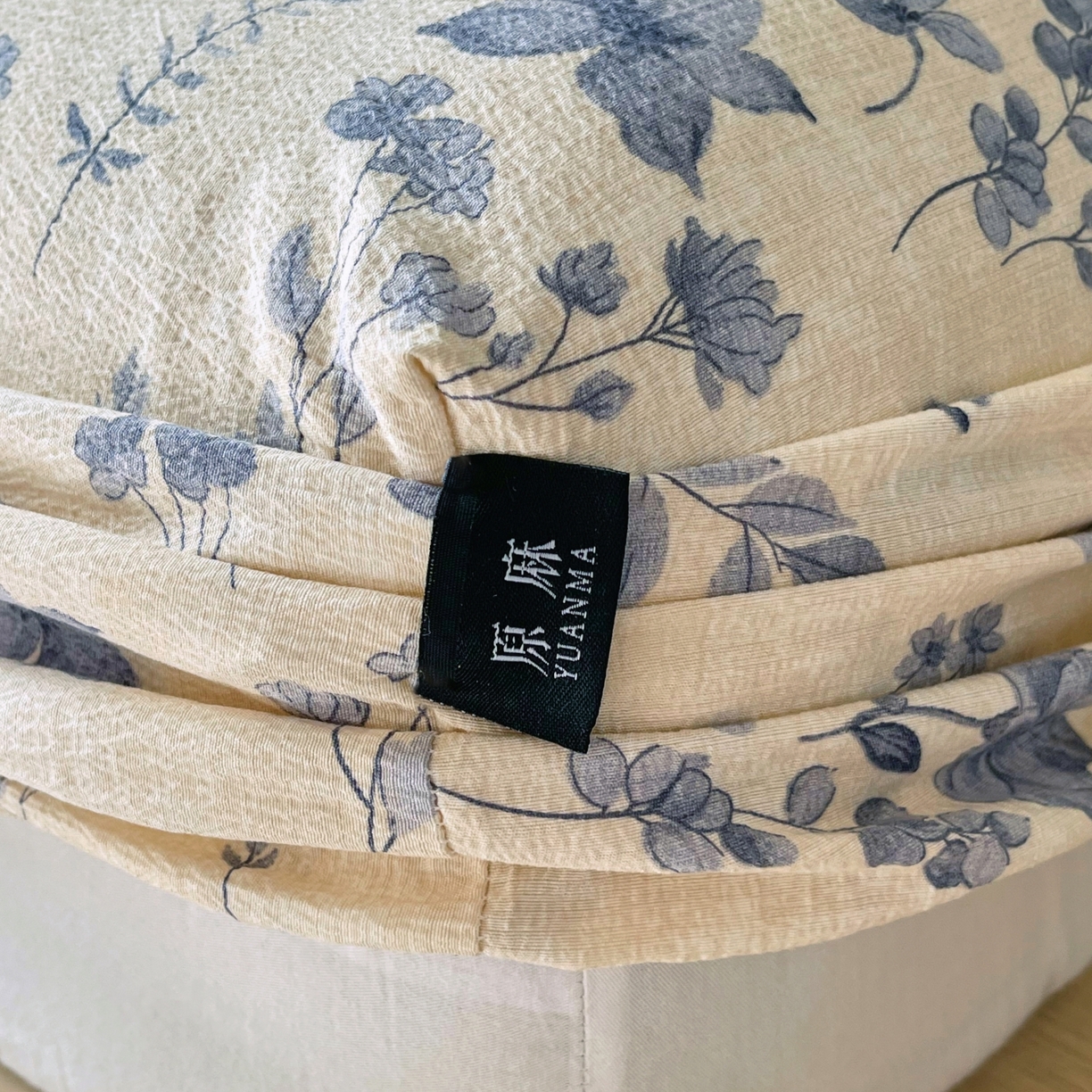 91家纺网 家纺一手货源 找家纺 梵克保罗 2025秋冬新款10A抗菌原麻床笠套件跨境外贸 水墨江南