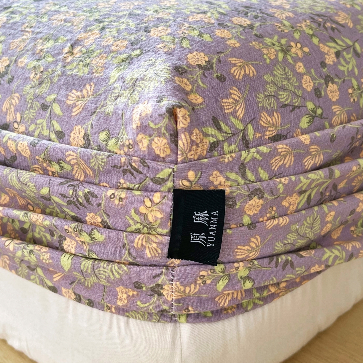 91家纺网 家纺一手货源 找家纺 梵克保罗 2025秋冬新款10A抗菌原麻床笠套件跨境外贸 甜蜜紫园