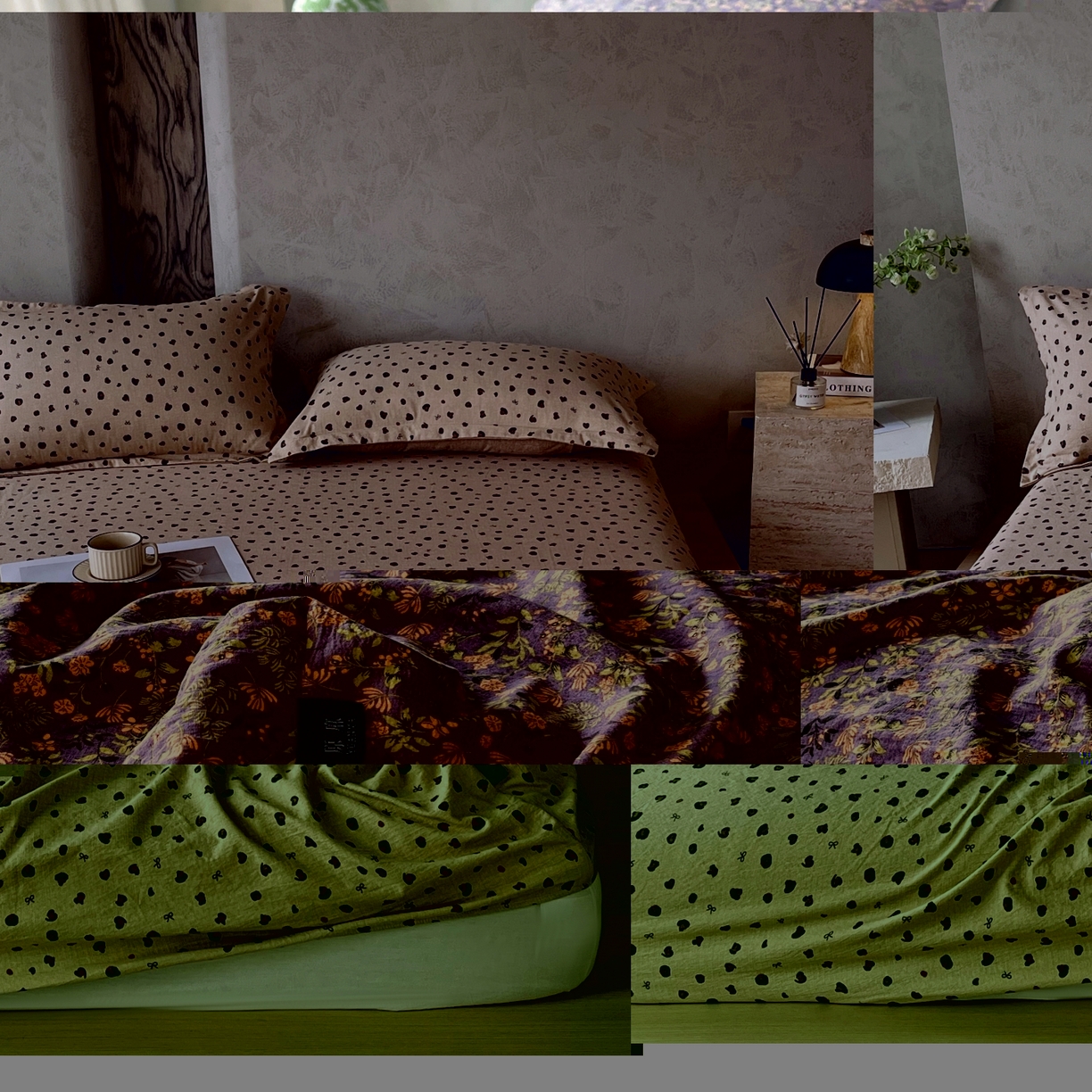 91家纺网 家纺一手货源 找家纺 梵克保罗 2025秋冬新款10A抗菌原麻床笠套件跨境外贸 精致豹纹