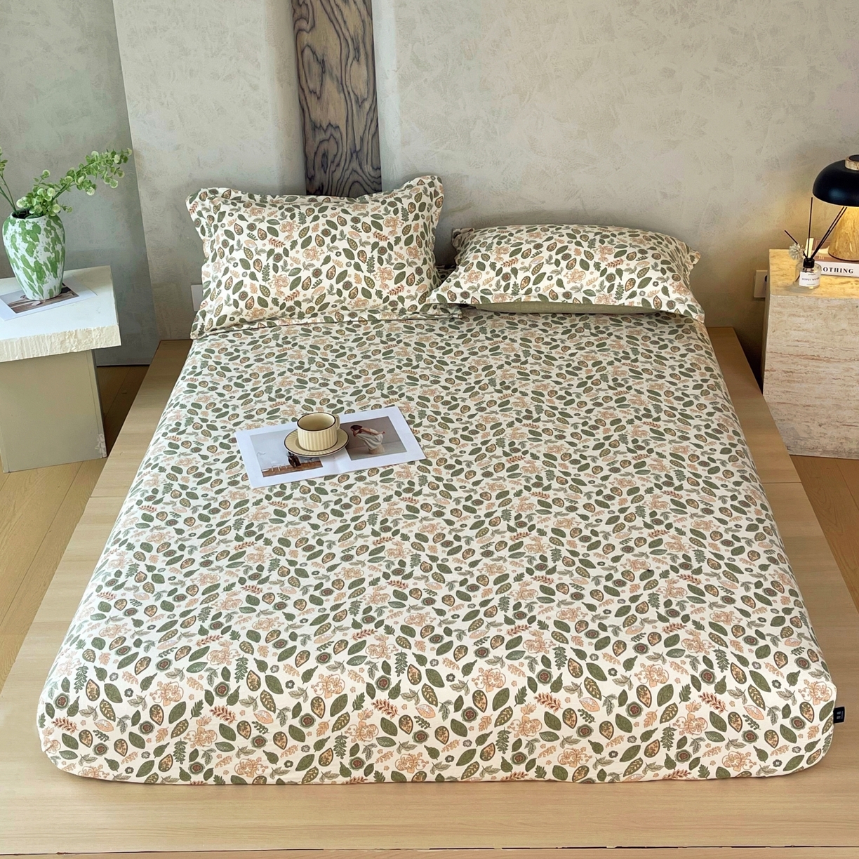 梵克保罗 2025秋冬新款10A抗菌原麻床笠套件跨境外贸 绿野仙踪