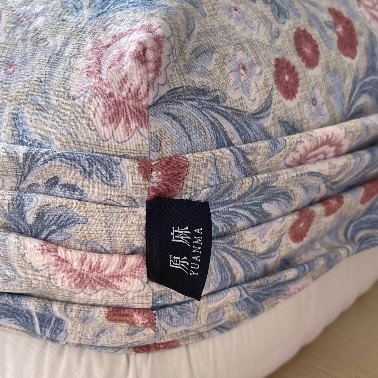 91家纺网 家纺一手货源 找家纺 梵克保罗 2025秋冬新款10A抗菌原麻床笠套件跨境外贸 繁华似锦