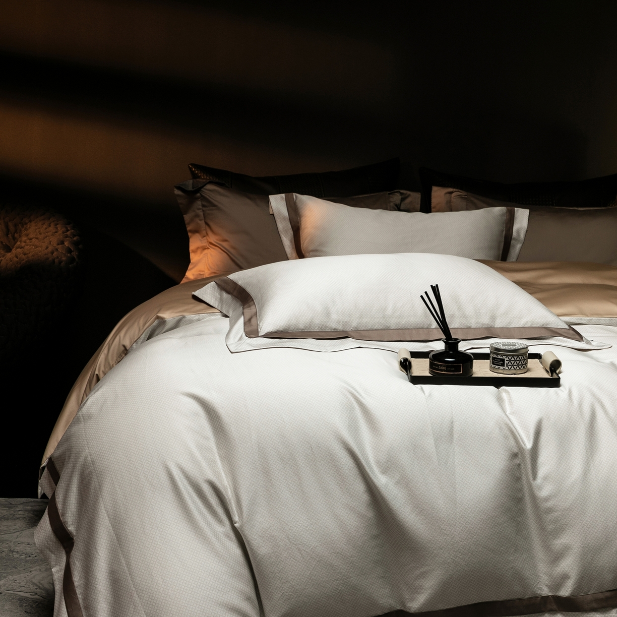 91家纺网 家纺一手货源 找家纺 （总）ONE TWO ONE 121 2025新款高支高密全棉贡缎长绒精工细作工艺款-维希【会员减-20】  控价 498 -51