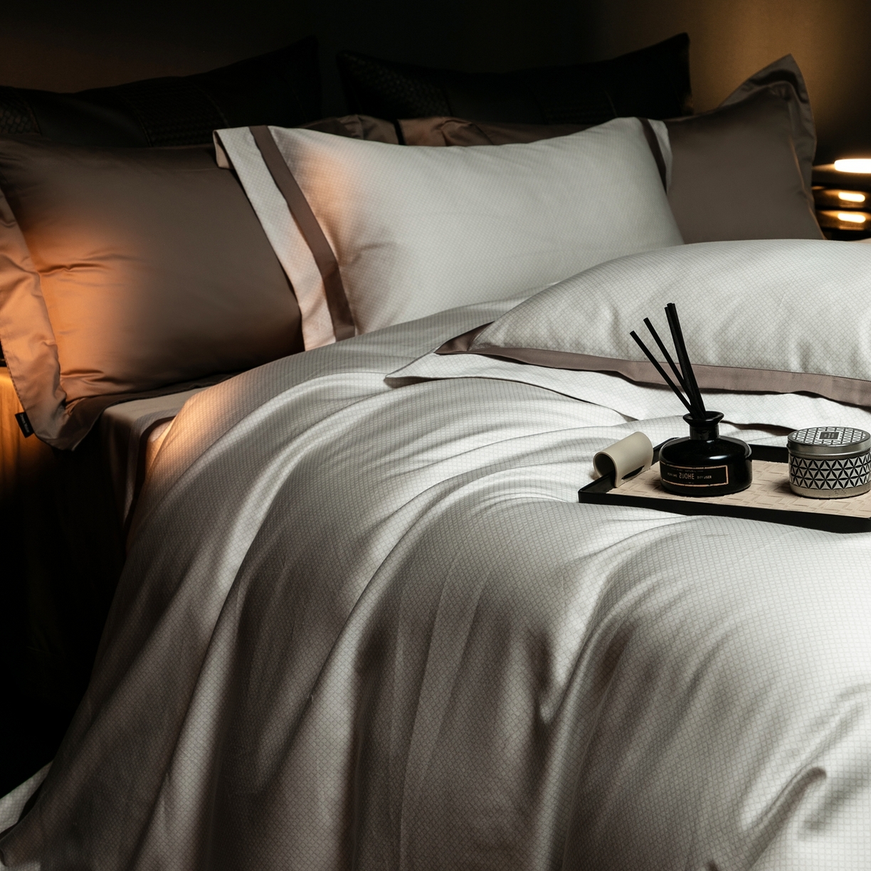 91家纺网 家纺一手货源 找家纺 （总）ONE TWO ONE 121 2025新款高支高密全棉贡缎长绒精工细作工艺款-维希【会员减-20】  控价 498 -51