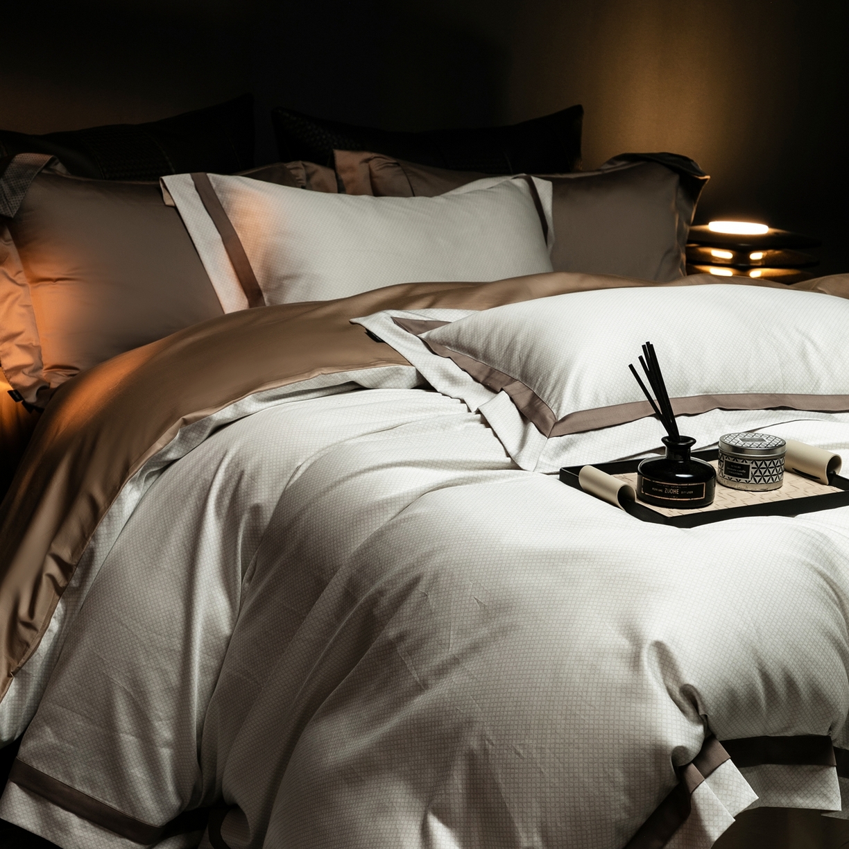 91家纺网 家纺一手货源 找家纺 （总）ONE TWO ONE 121 2025新款高支高密全棉贡缎长绒精工细作工艺款-维希【会员减-20】  控价 498 -51