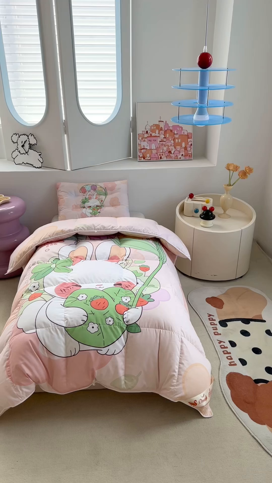 91家纺网 家纺一手货源 找家纺 暖羽屋羽绒馆 2025新款鹅绒被子 儿童羽绒被芯95白鹅绒 幼儿园冬被 学生羽绒被宿舍春秋被 花和伞