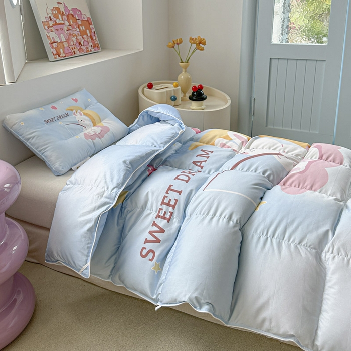 91家纺网 家纺一手货源 找家纺 暖羽屋羽绒馆 2025新款鹅绒被子 儿童羽绒被芯95白鹅绒 幼儿园冬被 学生羽绒被宿舍春秋被 钓星星