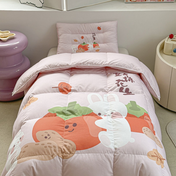 91家纺网 家纺一手货源 找家纺 暖羽屋羽绒馆 2025新款鹅绒被子 儿童羽绒被芯95白鹅绒 幼儿园冬被 学生羽绒被宿舍春秋被 好事发生