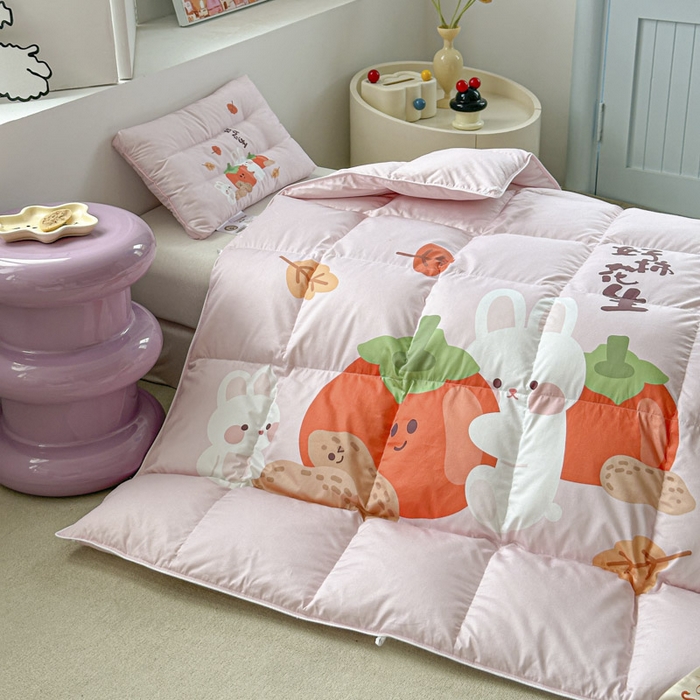 91家纺网 家纺一手货源 找家纺 暖羽屋羽绒馆 2025新款鹅绒被子 儿童羽绒被芯95白鹅绒 幼儿园冬被 学生羽绒被宿舍春秋被 好事发生