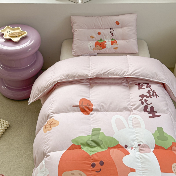 91家纺网 家纺一手货源 找家纺 暖羽屋羽绒馆 2025新款鹅绒被子 儿童羽绒被芯95白鹅绒 幼儿园冬被 学生羽绒被宿舍春秋被 好事发生