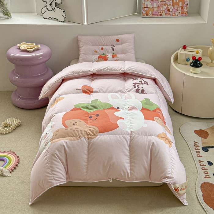 91家纺网 家纺一手货源 找家纺 暖羽屋羽绒馆 2025新款鹅绒被子 儿童羽绒被芯95白鹅绒 幼儿园冬被 学生羽绒被宿舍春秋被 好事发生