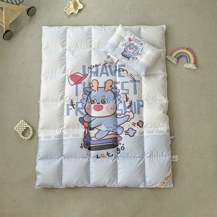 91家纺网 家纺一手货源 找家纺 暖羽屋羽绒馆 2025新款鹅绒被子 儿童羽绒被芯95白鹅绒 幼儿园冬被 学生羽绒被宿舍春秋被 滑板恐龙