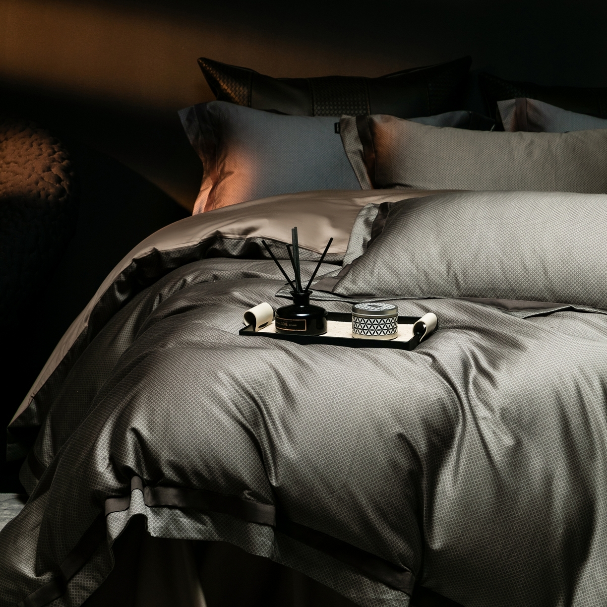 ONE TWO ONE 121 2025新款高支高密全棉贡缎长绒精工细作工艺款-维希【会员减-20】  控价 498 -51 维希-深咖