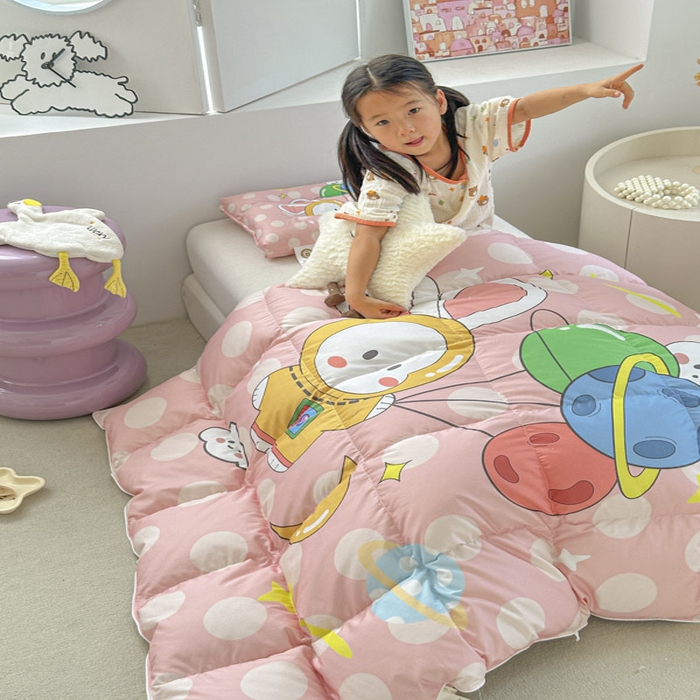 91家纺网 家纺一手货源 找家纺 暖羽屋羽绒馆 2025新款鹅绒被子 儿童羽绒被芯95白鹅绒 幼儿园冬被 学生羽绒被宿舍春秋被 梦想星球