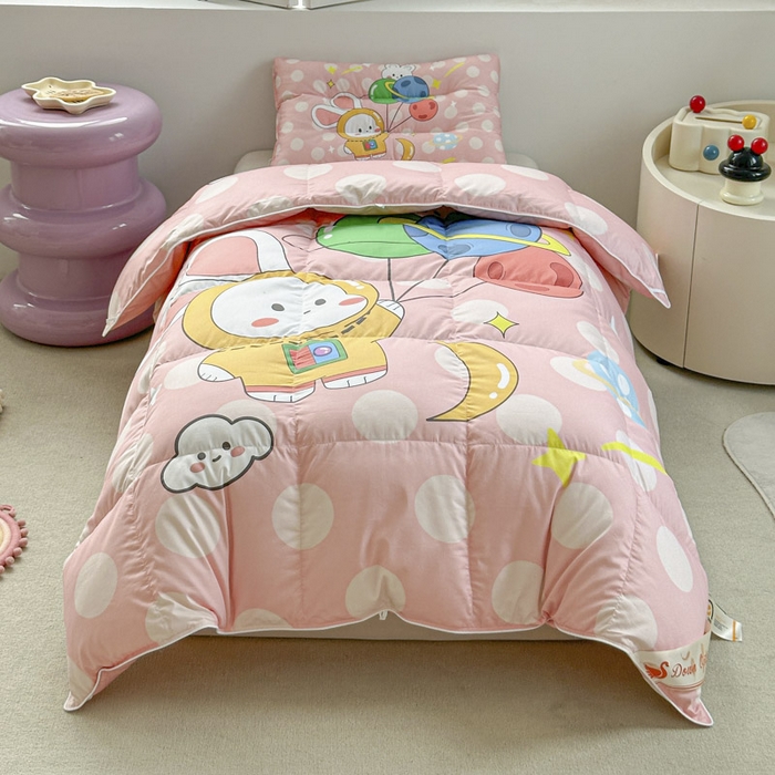 91家纺网 家纺一手货源 找家纺 暖羽屋羽绒馆 2025新款鹅绒被子 儿童羽绒被芯95白鹅绒 幼儿园冬被 学生羽绒被宿舍春秋被 梦想星球