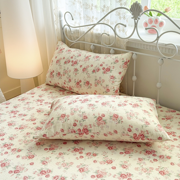 91家纺网 家纺一手货源 找家纺 （总）爱彼家纺 2025新款水洗水洗棉印花床笠单品床笠床笠三件套风格一