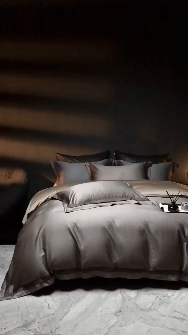 91家纺网 家纺一手货源 找家纺 ONE TWO ONE 121 2025新款高支高密全棉贡缎长绒精工细作工艺款-维希【会员减-20】  控价 498 -51 维希-深咖