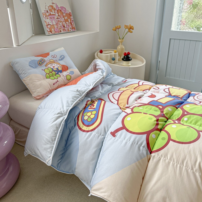 91家纺网 家纺一手货源 找家纺 暖羽屋羽绒馆 2025新款鹅绒被子 儿童羽绒被芯95白鹅绒 幼儿园冬被 学生羽绒被宿舍春秋被 甜香1