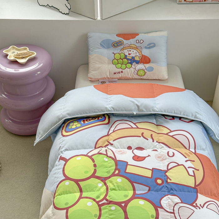 91家纺网 家纺一手货源 找家纺 暖羽屋羽绒馆 2025新款鹅绒被子 儿童羽绒被芯95白鹅绒 幼儿园冬被 学生羽绒被宿舍春秋被 甜香1