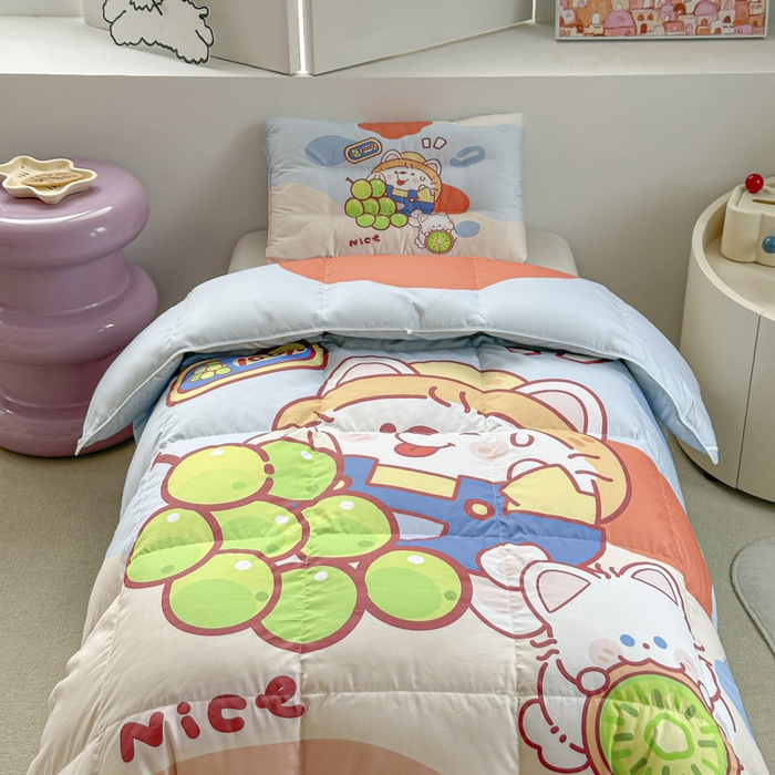 91家纺网 家纺一手货源 找家纺 暖羽屋羽绒馆 2025新款鹅绒被子 儿童羽绒被芯95白鹅绒 幼儿园冬被 学生羽绒被宿舍春秋被 甜香1