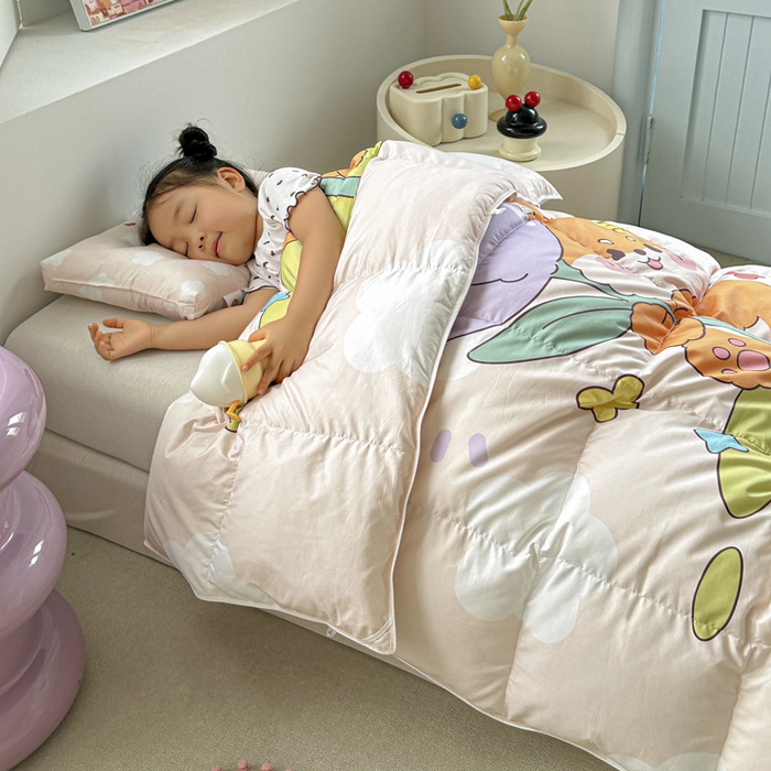 91家纺网 家纺一手货源 找家纺 暖羽屋羽绒馆 2025新款鹅绒被子 儿童羽绒被芯95白鹅绒 幼儿园冬被 学生羽绒被宿舍春秋被 小柴乐乐