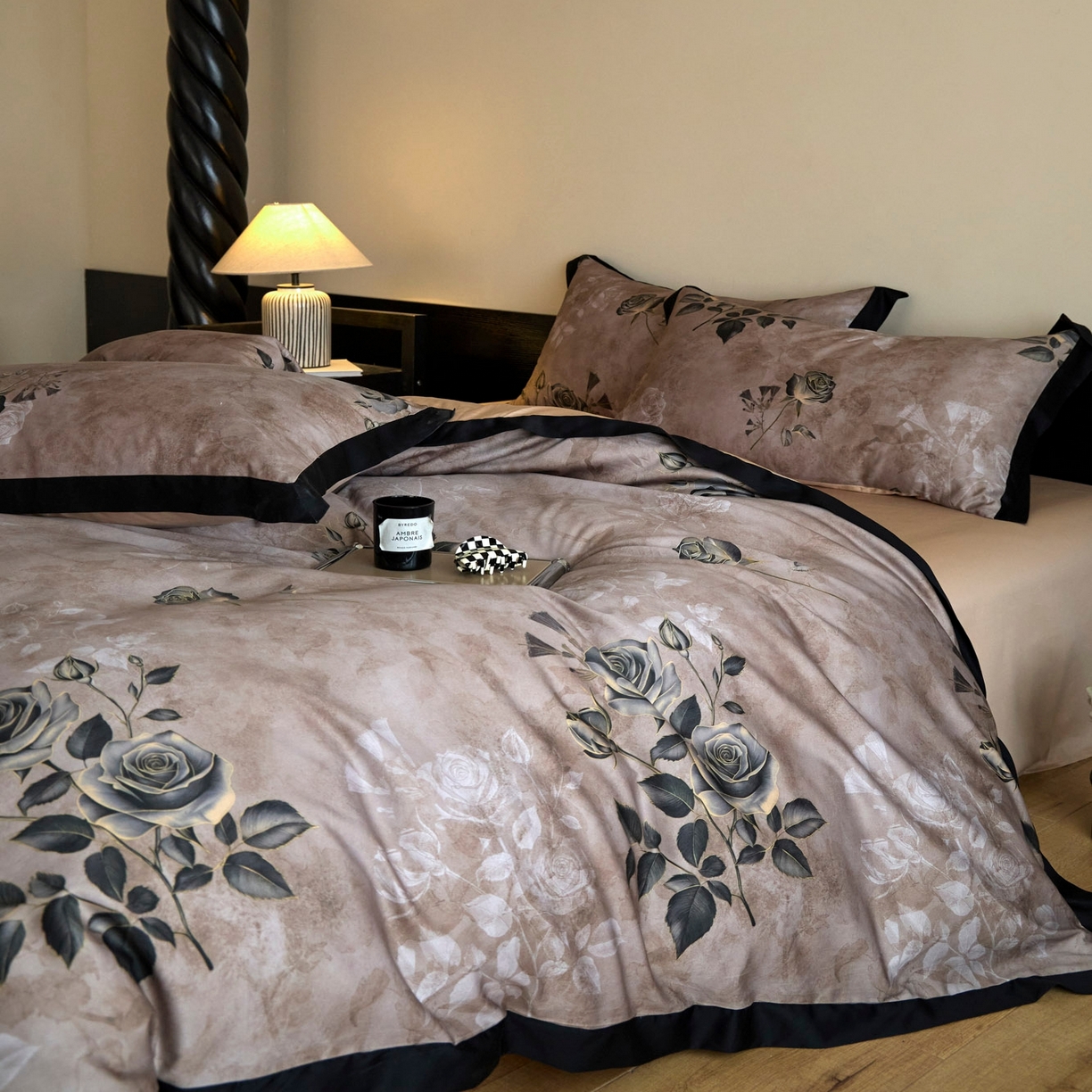 91家纺网 家纺一手货源 找家纺 （总）帝王家纺 2025新款爆款秋冬印花四件套轻奢高级感磨毛超柔亲肤四季款