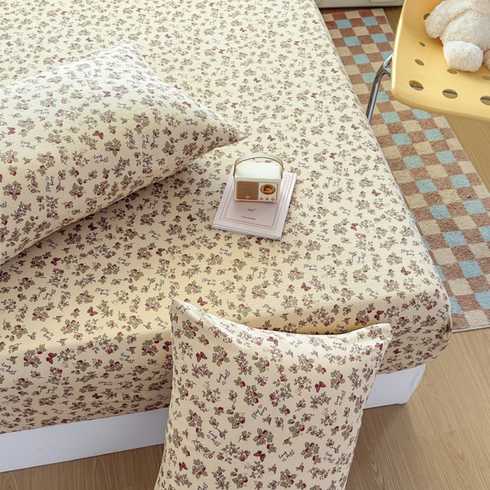 91家纺网 家纺一手货源 找家纺 （总）爱彼家纺 2025新款水洗水洗棉印花床笠单品床笠床笠三件套风格一