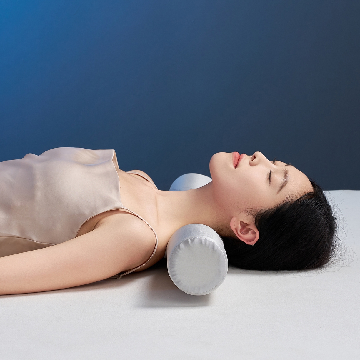 91家纺网 家纺一手货源 找家纺 乐可 2025新款零压记忆圆柱枕头枕芯 零压记忆-圆柱枕灰