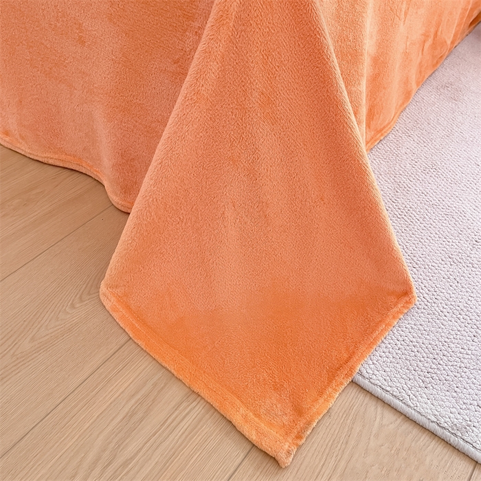 91家纺网 家纺一手货源 找家纺 寻米 2025新款高克重加厚保暖牛奶绒四件套-第二批 甜橘小熊