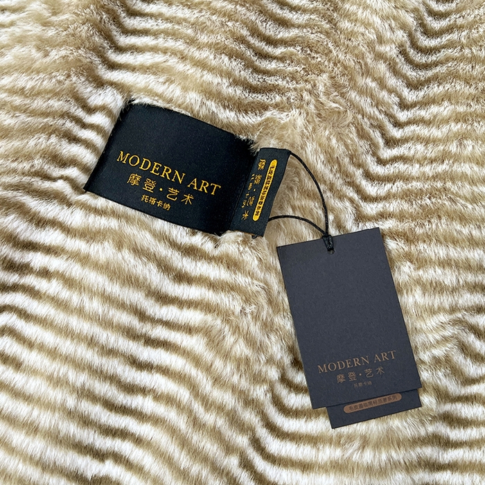 91家纺网 家纺一手货源 找家纺 凯轩毛毯网销专供 2025新款婚庆仿皮草彩波纹艺术毯毛毯毯子-彩波纹 彩波纹-墨绿