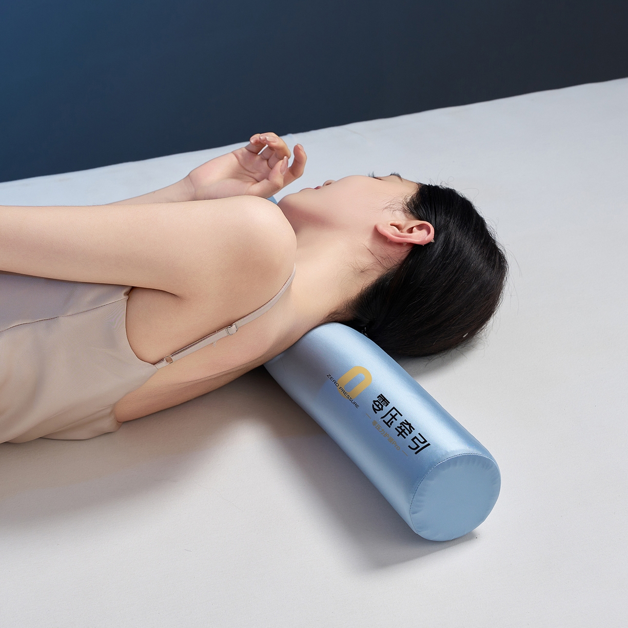 91家纺网 家纺一手货源 找家纺 乐可 2025新款零压记忆圆柱枕头枕芯 零压记忆-圆柱枕蓝