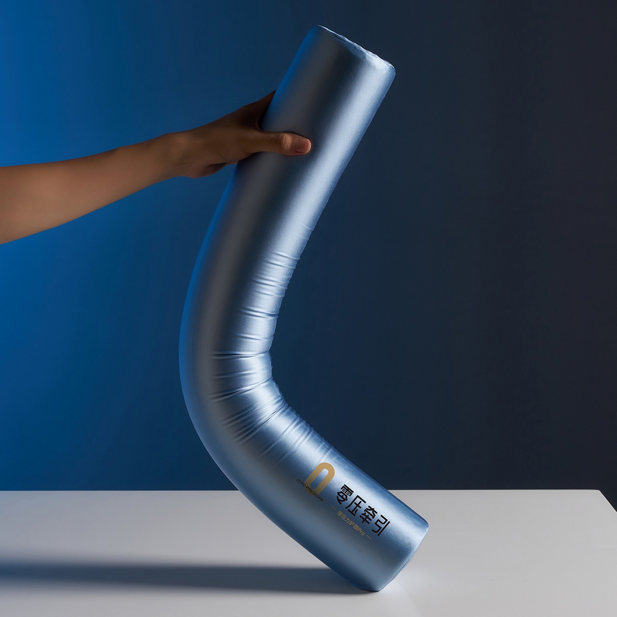 91家纺网 家纺一手货源 找家纺 乐可 2025新款零压记忆圆柱枕头枕芯 零压记忆-圆柱枕蓝