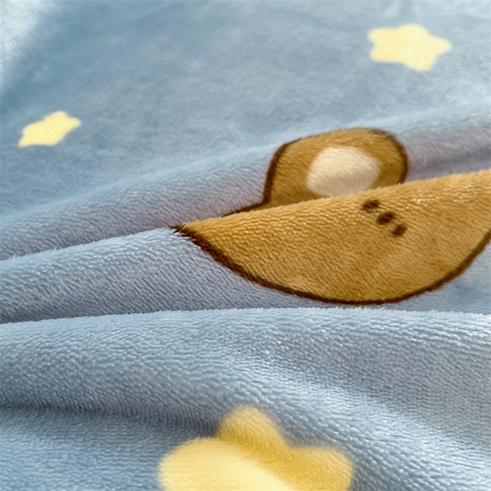 91家纺网 家纺一手货源 找家纺 寻米 2025新款高克重加厚保暖牛奶绒四件套-第二批 晚安小熊-咖