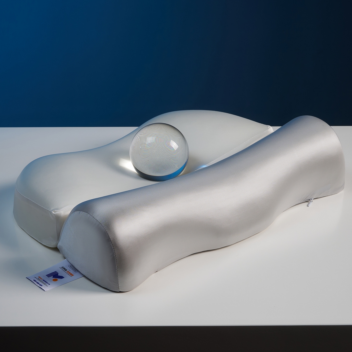 91家纺网 家纺一手货源 找家纺 乐可 2025新款零压记忆牵引枕头枕芯 零压记忆-牵引枕灰