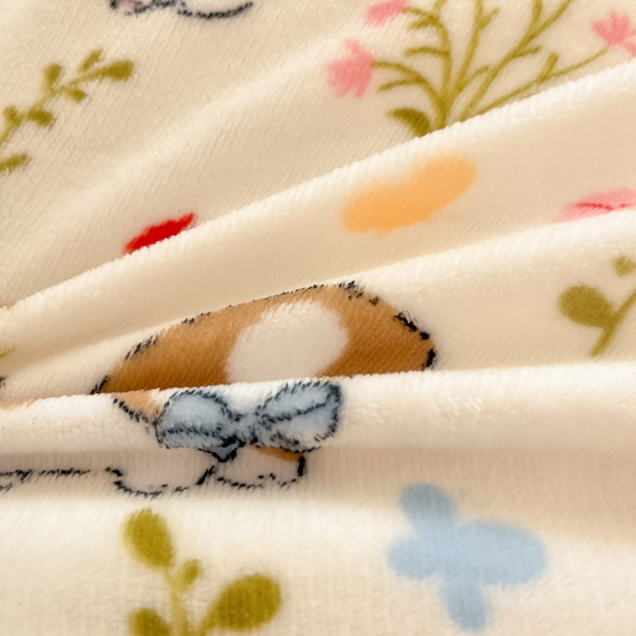 91家纺网 家纺一手货源 找家纺 寻米 2025新款高克重加厚保暖牛奶绒四件套-第二批 小狗茶园-绿