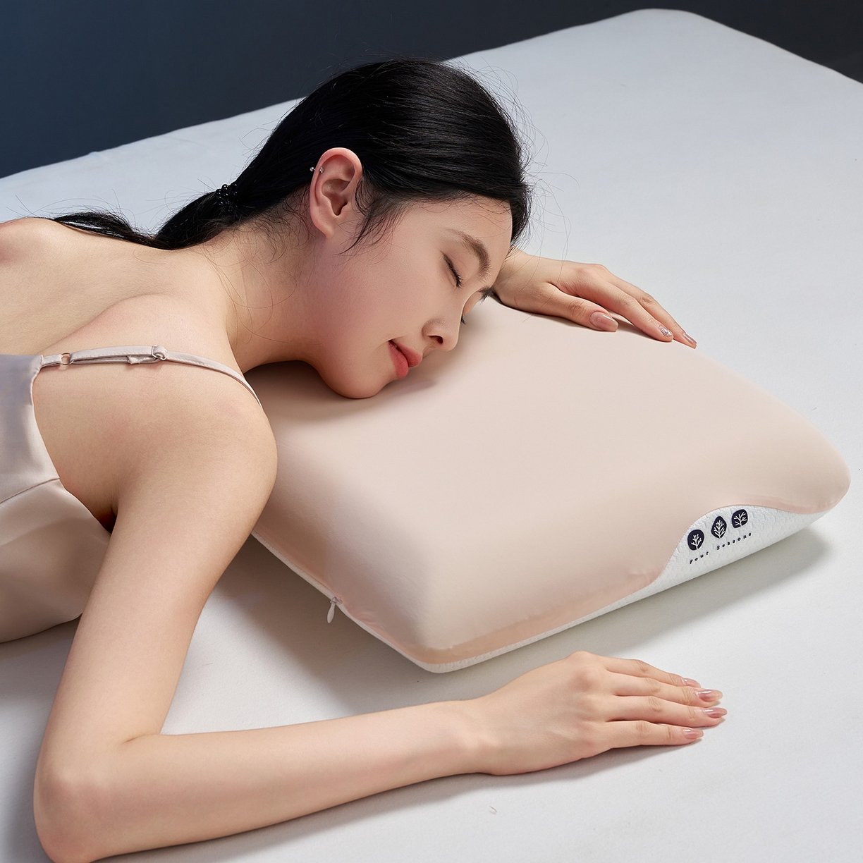 91家纺网 家纺一手货源 找家纺 乐可 2025新款生物基艾草零度绵枕头枕芯 生物基艾草零度绵枕粉