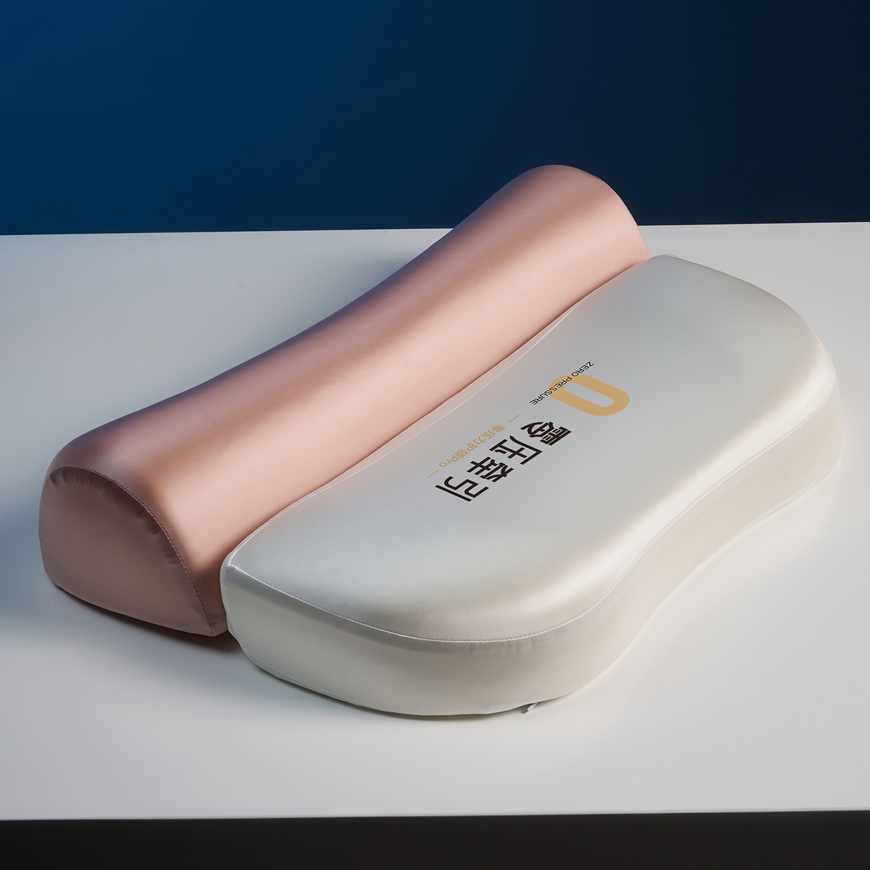 91家纺网 家纺一手货源 找家纺 乐可 2025新款零压记忆牵引枕头枕芯 零压记忆-牵引枕粉