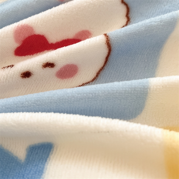 91家纺网 家纺一手货源 找家纺 寻米 2025新款高克重加厚保暖牛奶绒四件套-第二批 小兔日记