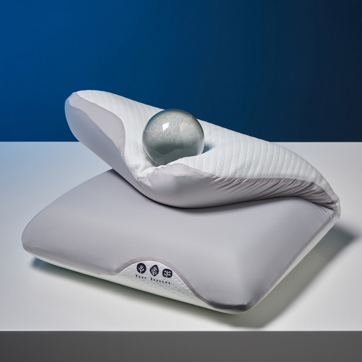 91家纺网 家纺一手货源 找家纺 乐可 2025新款生物基艾草零度绵枕头枕芯 生物基艾草零度绵枕灰