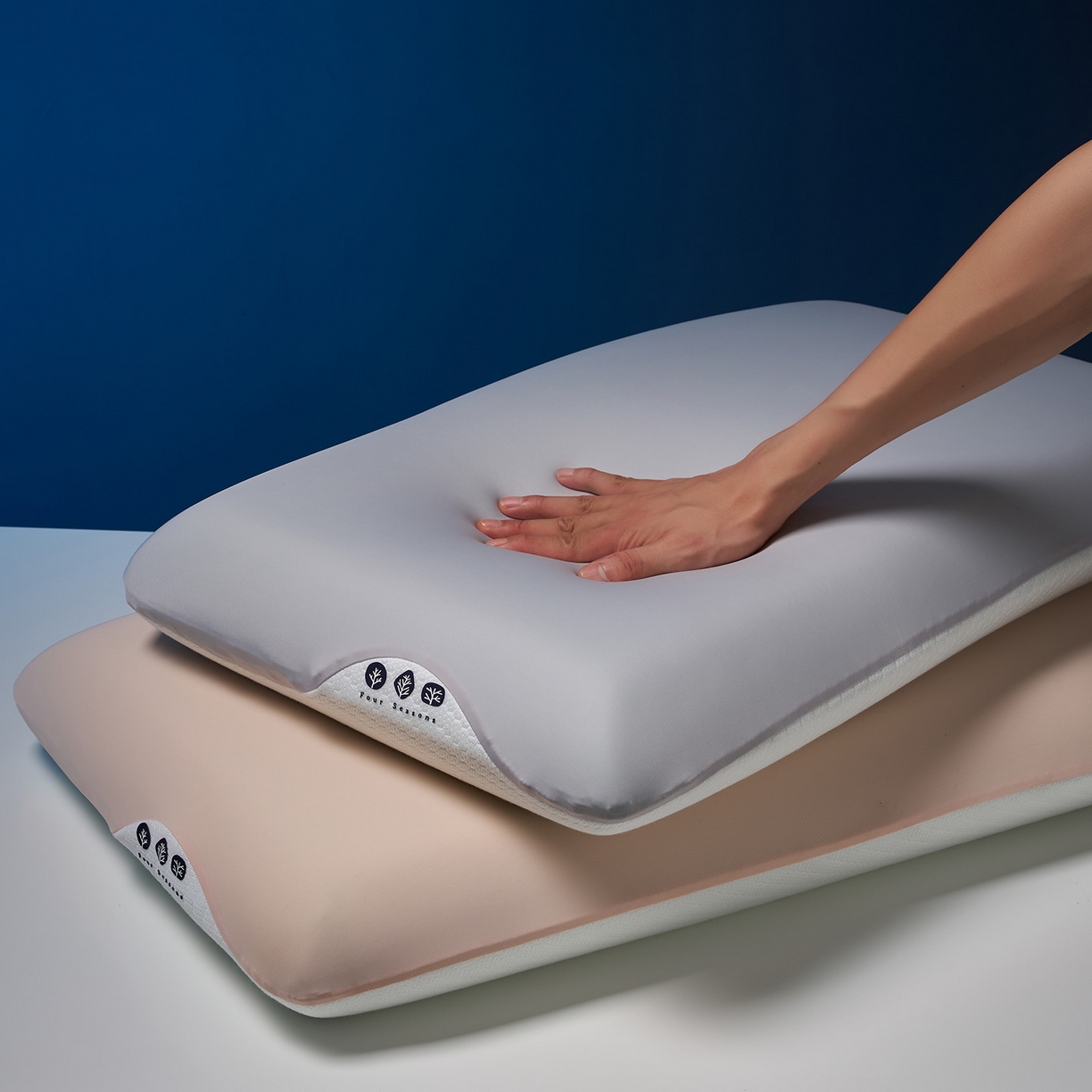 91家纺网 家纺一手货源 找家纺 乐可 2025新款生物基艾草零度绵枕头枕芯 生物基艾草零度绵枕灰