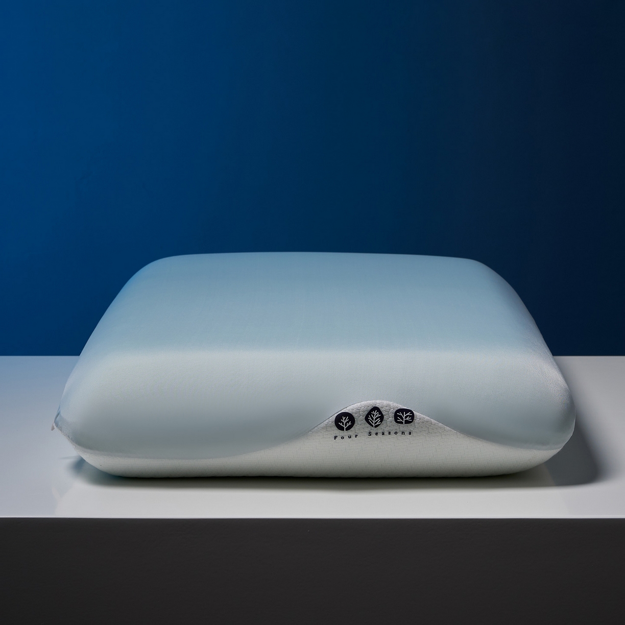 91家纺网 家纺一手货源 找家纺 乐可 2025新款生物基艾草零度绵枕头枕芯 生物基艾草零度绵枕蓝