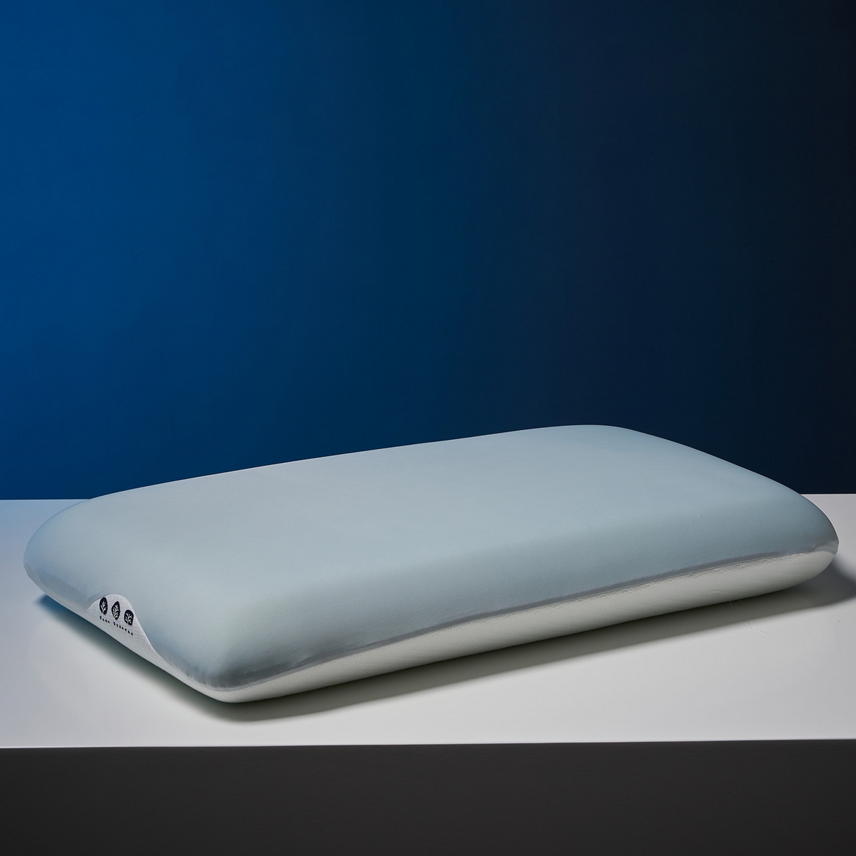 91家纺网 家纺一手货源 找家纺 乐可 2025新款生物基艾草零度绵枕头枕芯 生物基艾草零度绵枕蓝