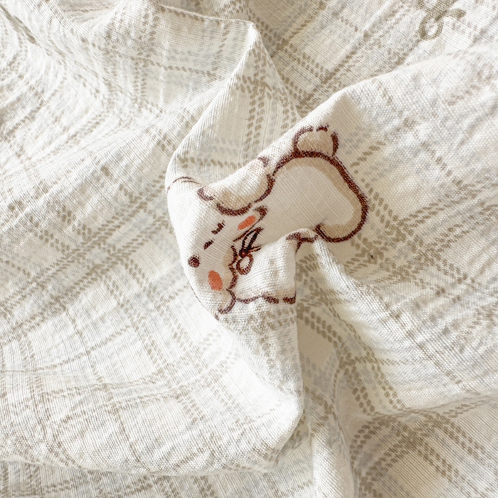 91家纺网 家纺一手货源 找家纺 爱彼家纺 2025新款水洗水洗棉印花床笠单品床笠床笠三件套风格一 小甜狗