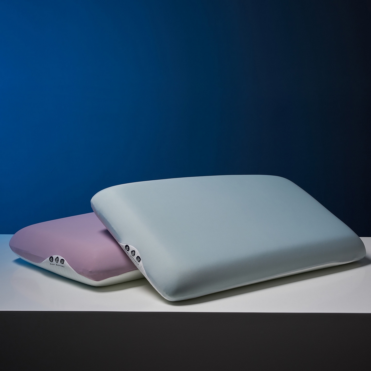 91家纺网 家纺一手货源 找家纺 乐可 2025新款生物基艾草零度绵枕头枕芯 生物基艾草零度绵枕蓝