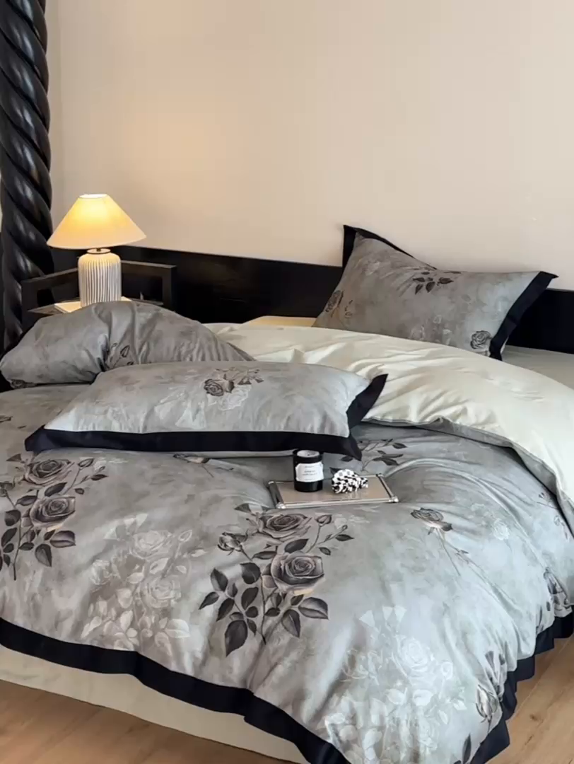 91家纺网 家纺一手货源 找家纺 （总）帝王家纺 2025新款爆款秋冬印花四件套轻奢高级感磨毛超柔亲肤四季款