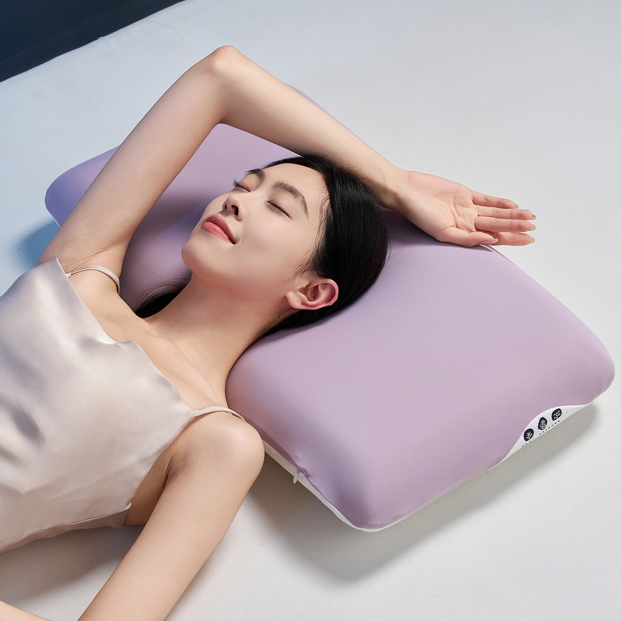 91家纺网 家纺一手货源 找家纺 乐可 2025新款生物基艾草零度绵枕头枕芯 生物基艾草零度绵枕紫