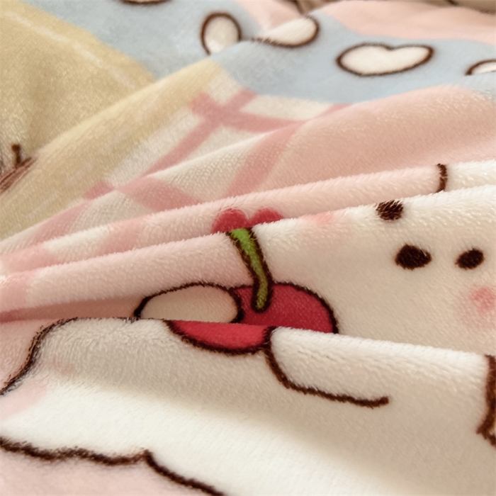 91家纺网 家纺一手货源 找家纺 寻米 2025新款高克重加厚保暖牛奶绒四件套-第二批 幸运兔